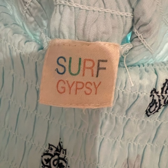 Surf Gypsy Women M Hombre Wide Leg Pull On‎ Palazzo Pants Beach Coastal Bohemian - Picture 3 of 3